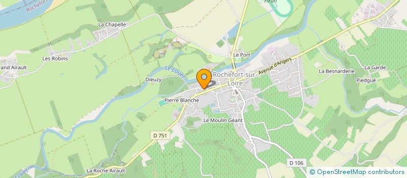 localisation de l'entreprise SCI LES MAGNOLIAS  ROCHEFORT-SUR-LOIRE