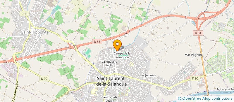 localisation de l'entreprise SCI LES MAGNOLIAS  SAINT-LAURENT-DE-LA-SALANQUE