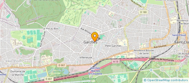 localisation de l'entreprise SCI LES MAGNOLIAS à GARCHES