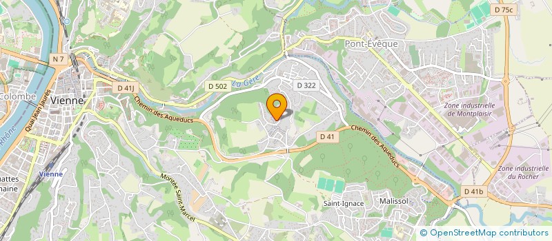 localisation de l'entreprise SCI LES MAGNOLIAS  VIENNE