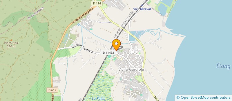 localisation de l'entreprise SCI LES MAGUELONNES  VIC-LA-GARDIOLE