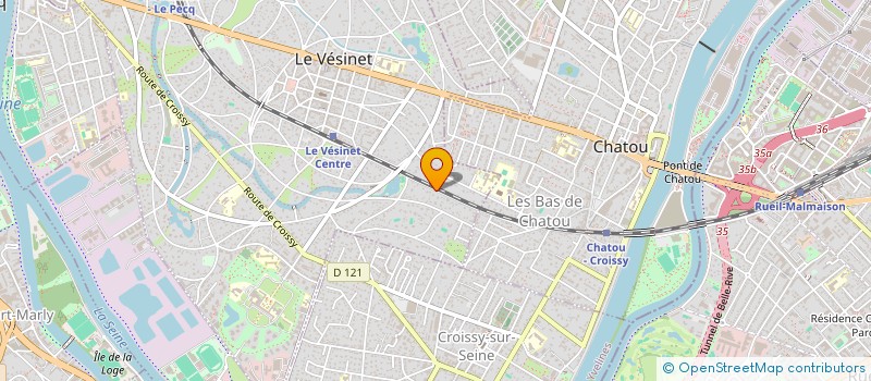 localisation de l'entreprise SCI LES MAHONIAS  LE VESINET