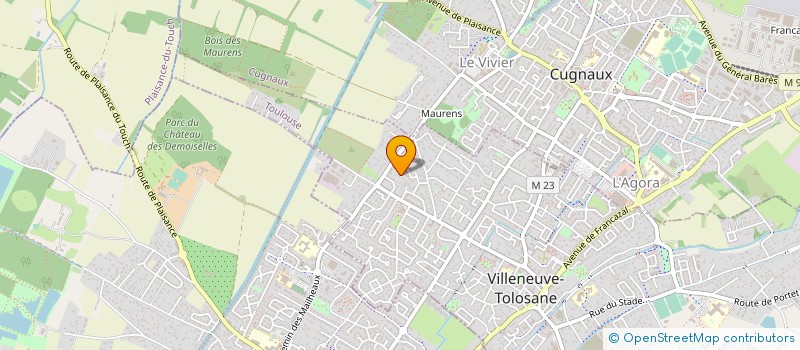 localisation de l'entreprise SCI LES MAILHEAUX  VILLENEUVE-TOLOSANE