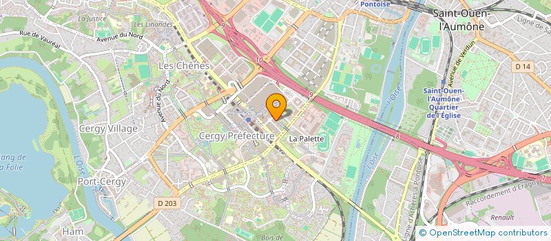 localisation de l'entreprise SCI LES MAILLONS  CERGY