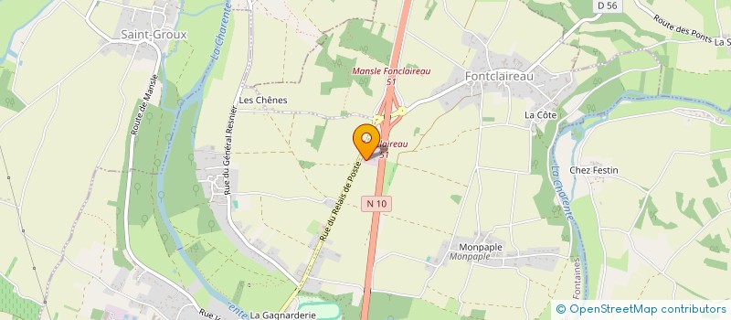 localisation de l'entreprise SCI LES MAINGOTS  MANSLE-LES-FONTAINES