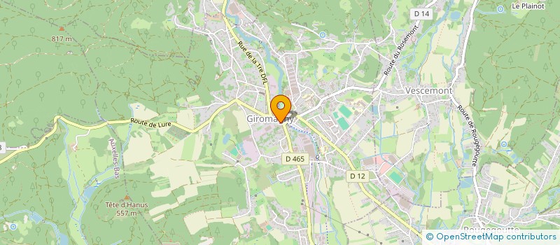 localisation de l'entreprise SCI LES MAINOUS à GIROMAGNY