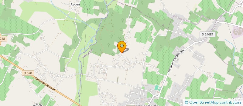 localisation de l'entreprise SCI LES MAINS DES COLIBRIS  LA LANDE-DE-FRONSAC