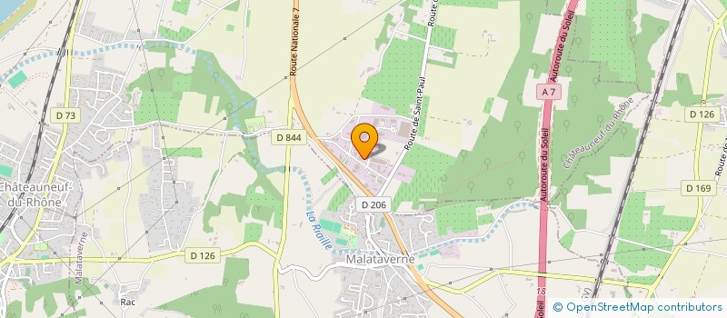 localisation de l'entreprise SCI LES MAIS  CHATEAUNEUF-DU-RHONE