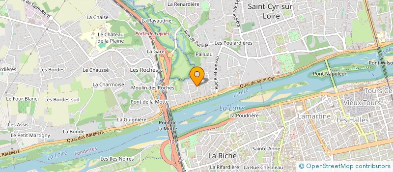 localisation de l'entreprise SCI LES MAISONS BLANCHES  SAINT-CYR-SUR-LOIRE