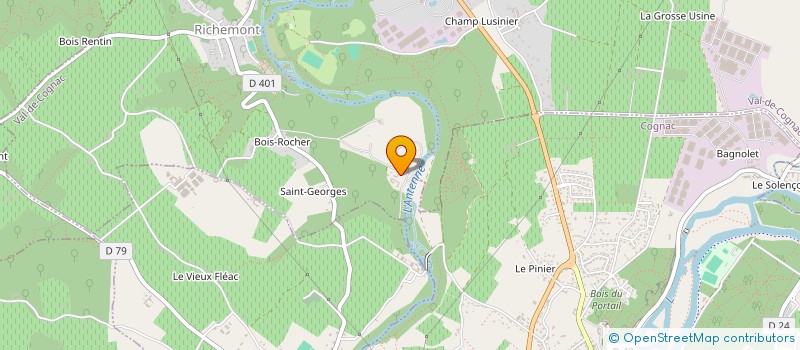 localisation de l'entreprise SCI LES MAISONS DE LA BILLARDERIE à VAL-DE-COGNAC