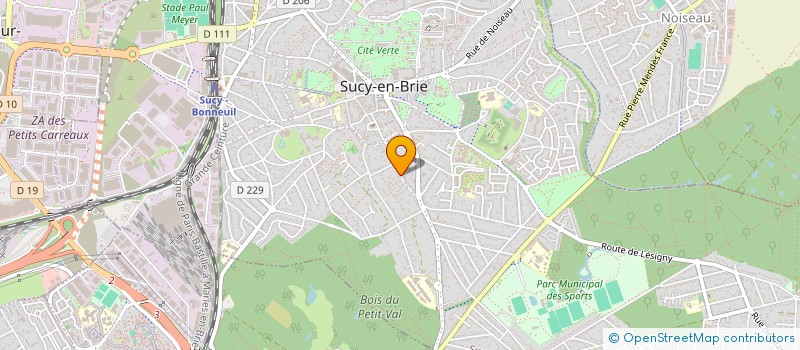 localisation de l'entreprise SCI LES MAISONS DU BOIS à SUCY-EN-BRIE