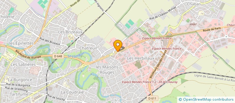 localisation de l'entreprise SCI LES MAISONS ROUGES à NIORT