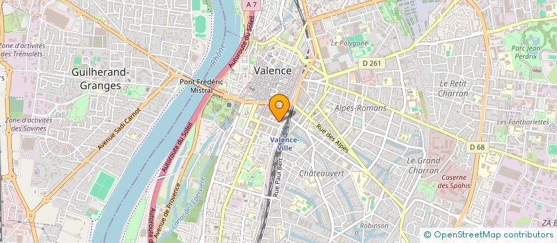 localisation de l'entreprise SCI LES MALANDINES  VALENCE