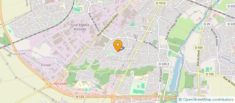 localisation de l'entreprise SCI LES MALBROSSES 88 à LUISANT