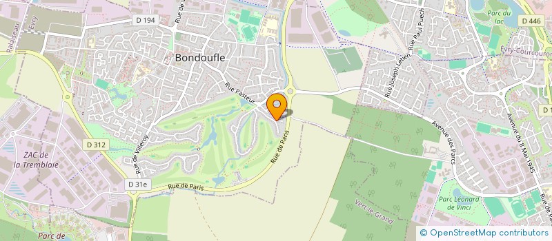 localisation de l'entreprise SCI LES MALINES à BONDOUFLE