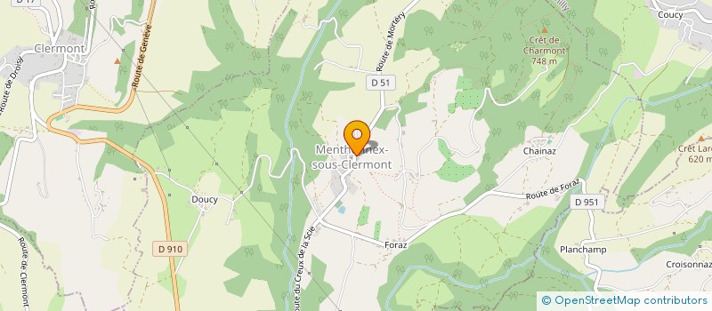 localisation de l'entreprise SCI LES MALINOIS  MENTHONNEX-SOUS-CLERMONT