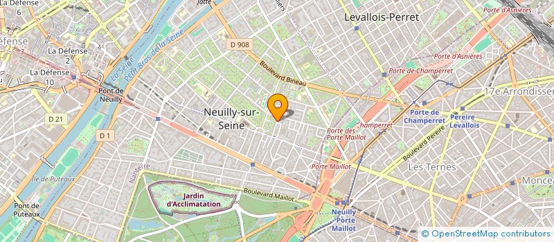 localisation de l'entreprise SCI LES MALINS à NEUILLY-SUR-SEINE