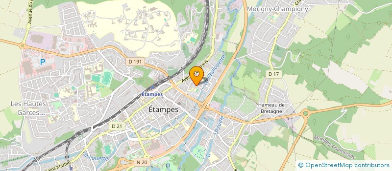 localisation de l'entreprise SCI LES MALOUVRES à ETAMPES
