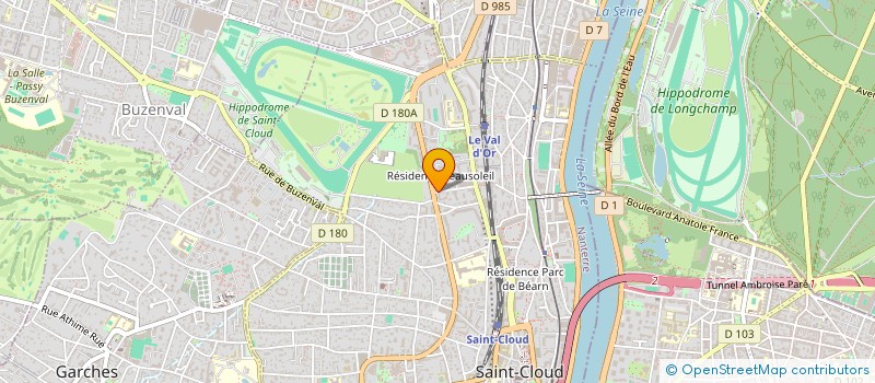 localisation de l'entreprise SCI LES MANDARINES à SAINT-CLOUD