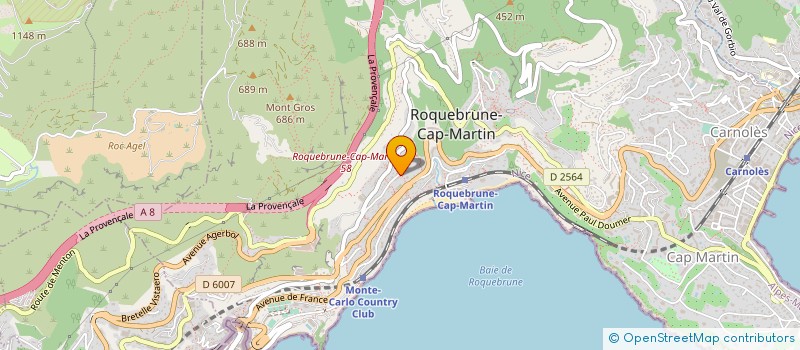 localisation de l'entreprise SCI LES MANDARINS à ROQUEBRUNE-CAP-MARTIN