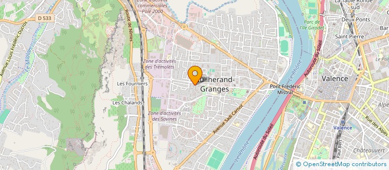 localisation de l'entreprise SCI LES MANDARINS à GUILHERAND-GRANGES