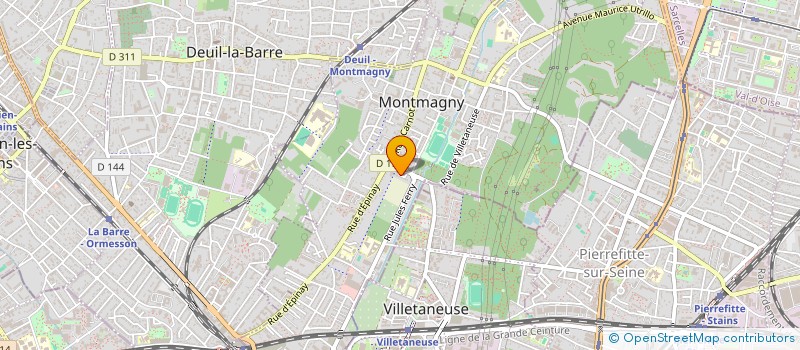 localisation de l'entreprise SCI LES MANGOUADJIKE  MONTMAGNY