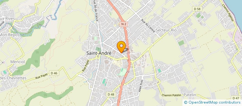 localisation de l'entreprise SCI LES MANGOUSTANS à SAINT-ANDRE