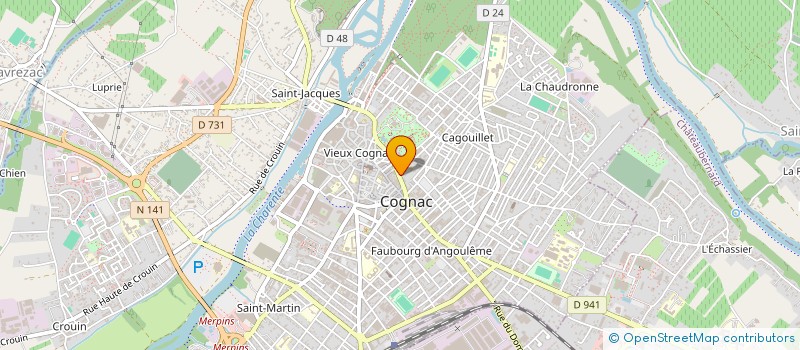 localisation de l'entreprise SCI LES MANIALES à COGNAC