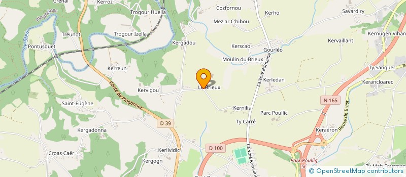 localisation de l'entreprise SCI LES MANOIRS à QUIMPER