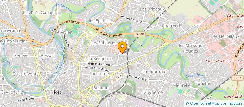 localisation de l'entreprise SCI LES MARAICHERS  NIORT