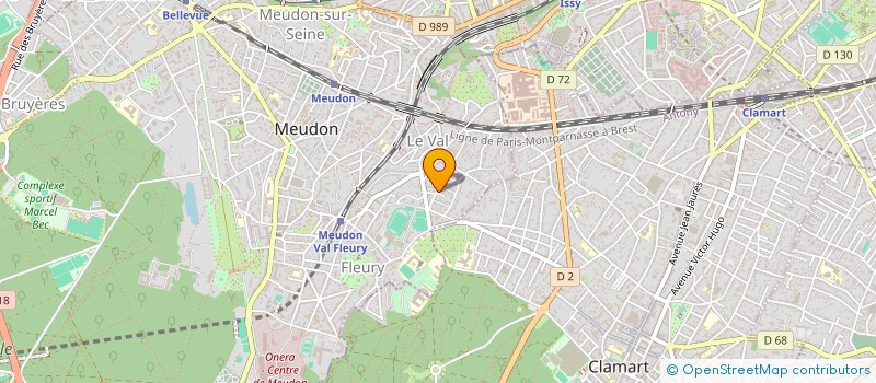 localisation de l'entreprise SCI LES MARAIS  MEUDON