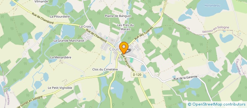 localisation de l'entreprise SCI LES MARAIS  COURMEMIN