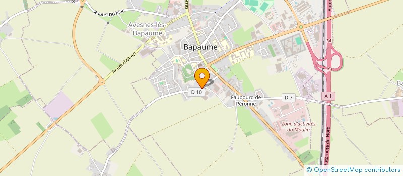 localisation de l'entreprise SCI LES MARAIS  BAPAUME