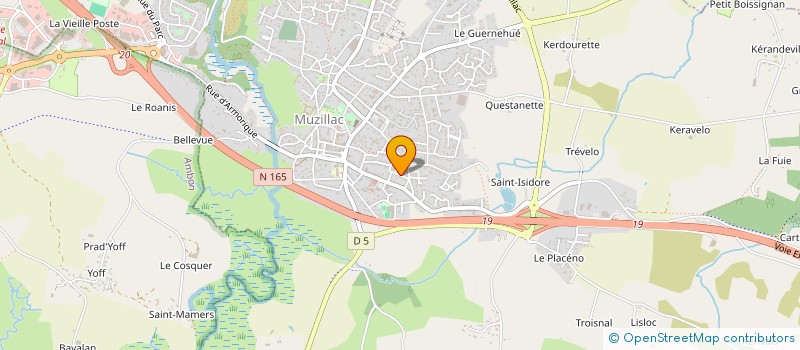 localisation de l'entreprise SCI LES MARAIS DE TREGUEN  MUZILLAC