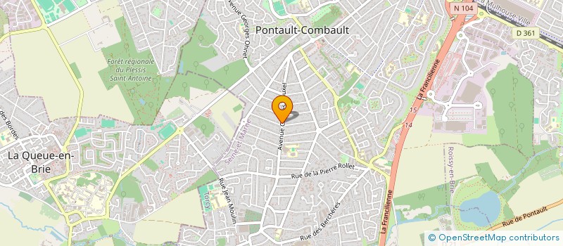 localisation de l'entreprise SCI LES MARC à PONTAULT-COMBAULT