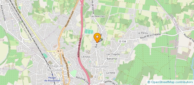 localisation de l'entreprise SCI LES MARCHES  ROUSSILLON