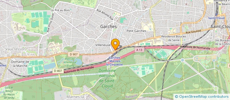 localisation de l'entreprise SCI LES MARCHES DU PARVIS à GARCHES