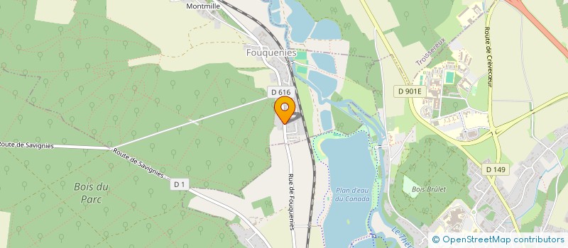 localisation de l'entreprise SCI LES MAREES  FOUQUENIES