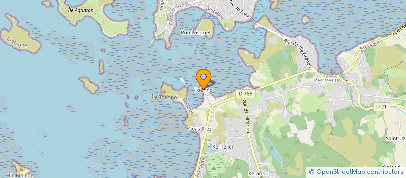 localisation de l'entreprise SCI LES MAREES QUELEN  TREBEURDEN