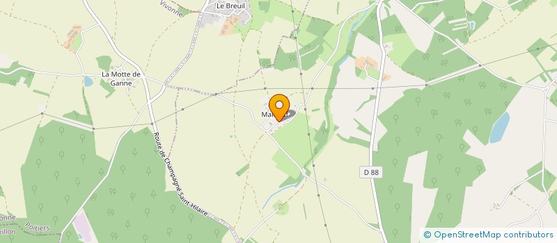 localisation de l'entreprise SCI LES MARELLES  MARNAY