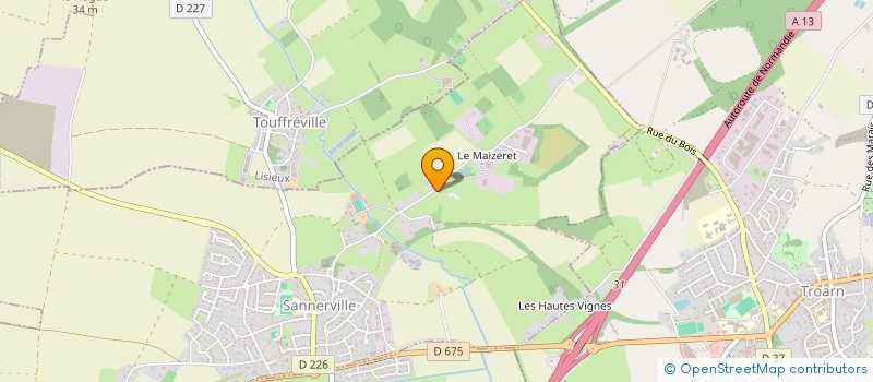 localisation de l'entreprise SCI LES MARES  SANNERVILLE