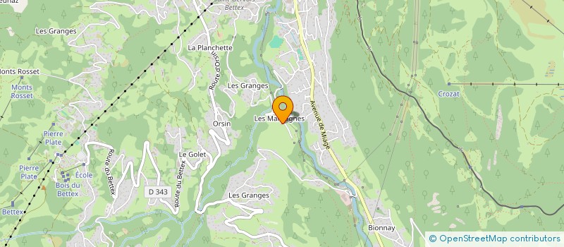 localisation de l'entreprise SCI LES MARGAGNES  SAINT GERVAIS LES BAINS