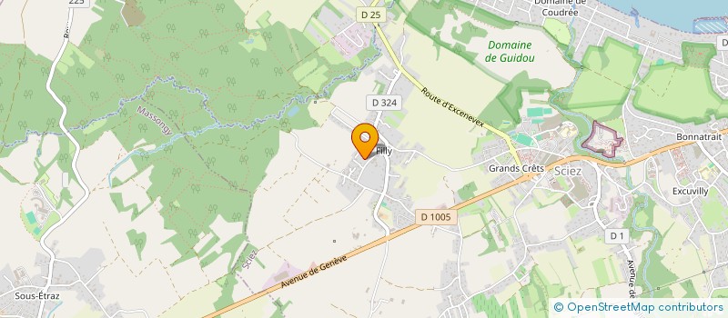 localisation de l'entreprise SCI LES MARGOTONS  SCIEZ