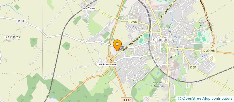 localisation de l'entreprise SCI LES MARGUERITES  CHANTONNAY