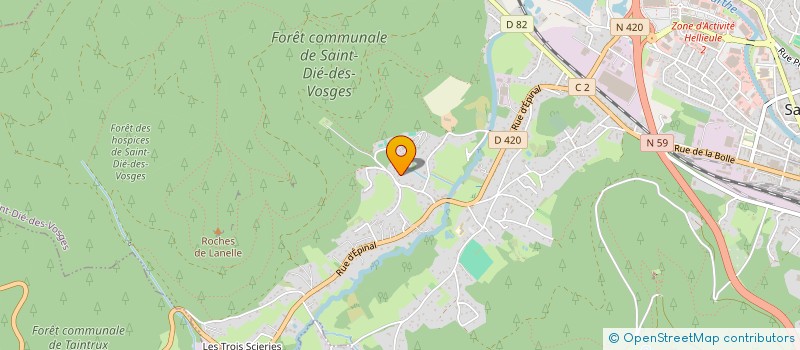 localisation de l'entreprise SCI LES MARGUERITES à SAINT-DIE-DES-VOSGES