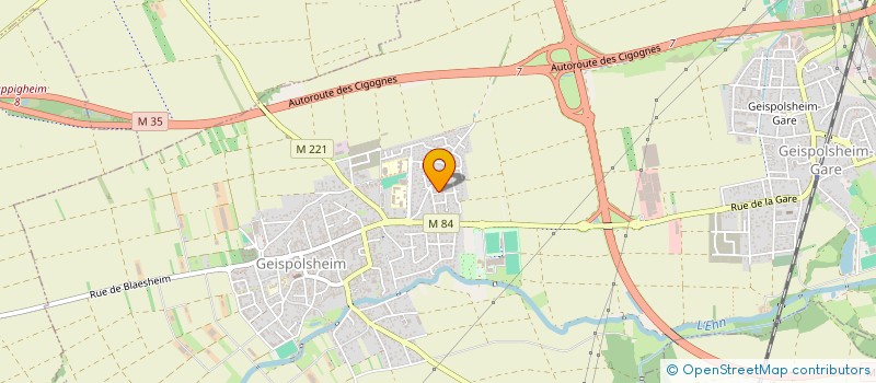 localisation de l'entreprise SCI LES MARGUERITES  GEISPOLSHEIM