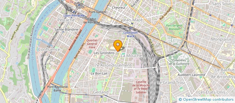 localisation de l'entreprise SCI LES MARGUERITES  BRON