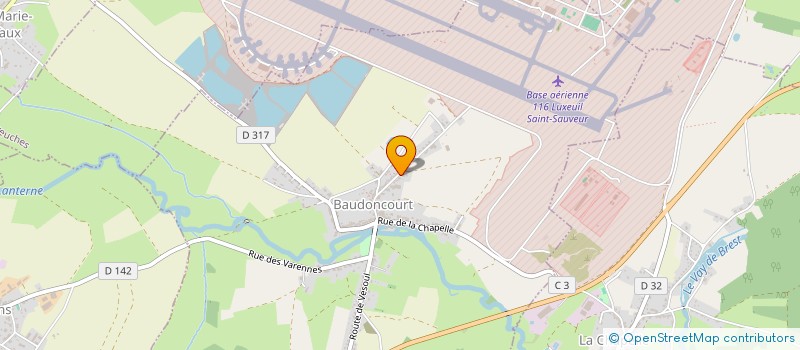 localisation de l'entreprise SCI LES MARGUERITES  BAUDONCOURT