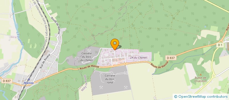 localisation de l'entreprise SCI LES MARGUERITTES à MILLY-LA-FORET