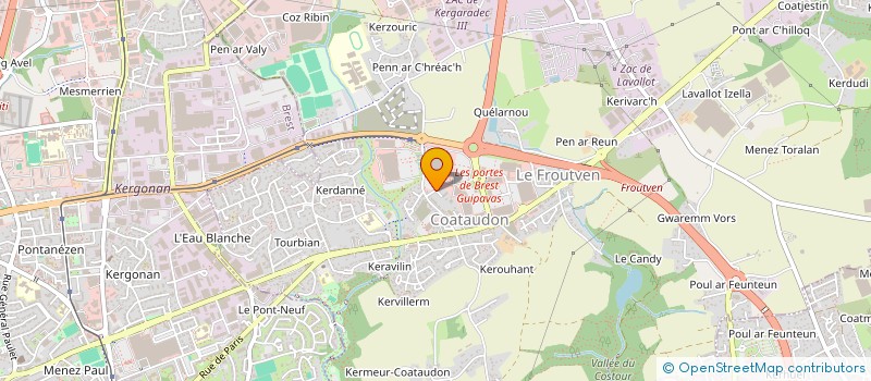 localisation de l'entreprise SCI LES MARGUERITTES  GUIPAVAS